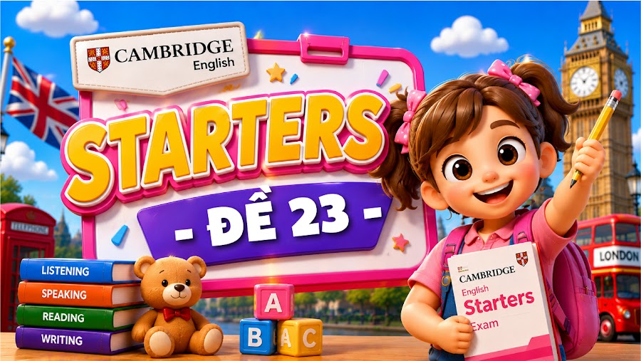 Đề thi STARTERS - ĐỀ 23