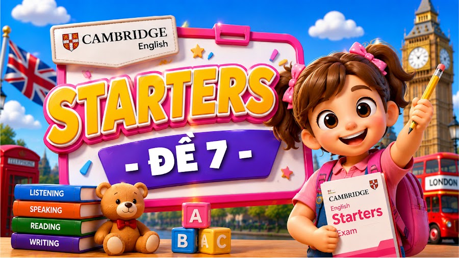 Đề thi STARTERS - ĐỀ 7
