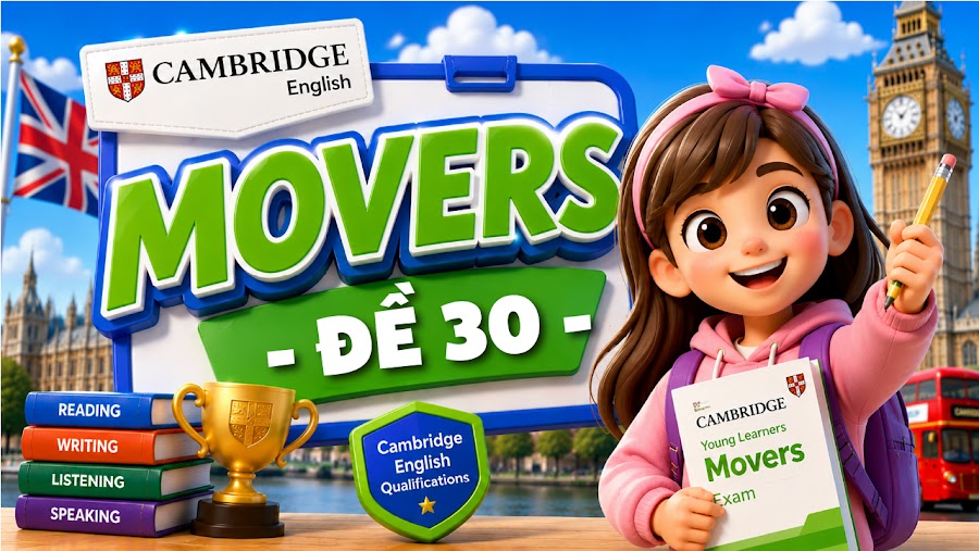Đề thi MOVERS - ĐỀ 30