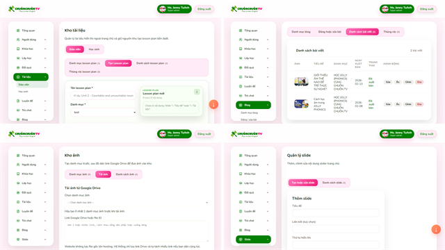 Ảnh giao diện Tài liệu, blog, ảnh và slide